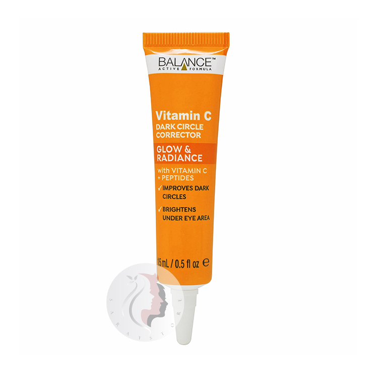 BALANCE ACTIVE FORMULA VITAMIN C DARK CIRCLE CORRECTOR1 کرم دور چشم ویتامین C بالانس حجم 15 میل - تصویر 1