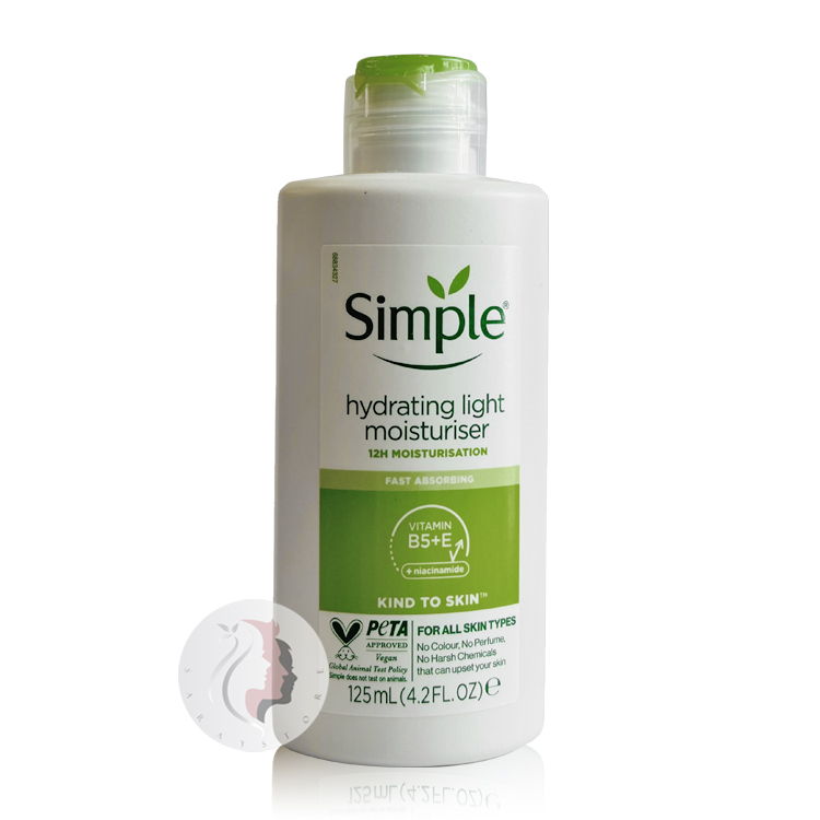 simple-hydrating-light-moisturiser-125mll کرم آبرسان و مرطوب کننده سیمپل مدل لایت حجم 125 میل
