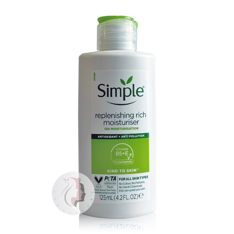 simple-replenishing-rich-moisturiser-125ml کرم آبرسان و مرطوب کننده سیمپل مدل ریچ حجم 125 میل