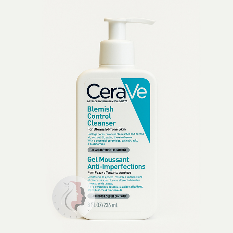 ژل شستشوی صورت سراوی مدل Blemish Control مخصوص پوست چرب و جوشدار 236 میل Cerave Blemish Control Facial Cleanser 236ml – ژل شستشوی صورت پوست چرب