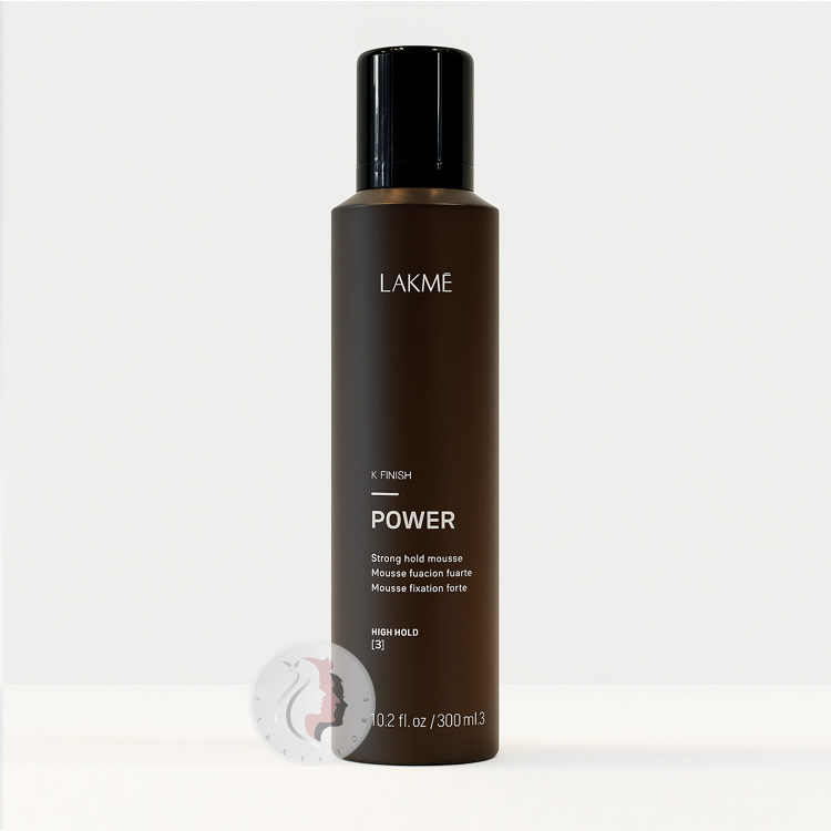 Lakme-K.Finish-Power-Strong-Hold-Mousse-300-ml موس نگهدارنده قوی لاکمه Power K Finish حجم 300 میل