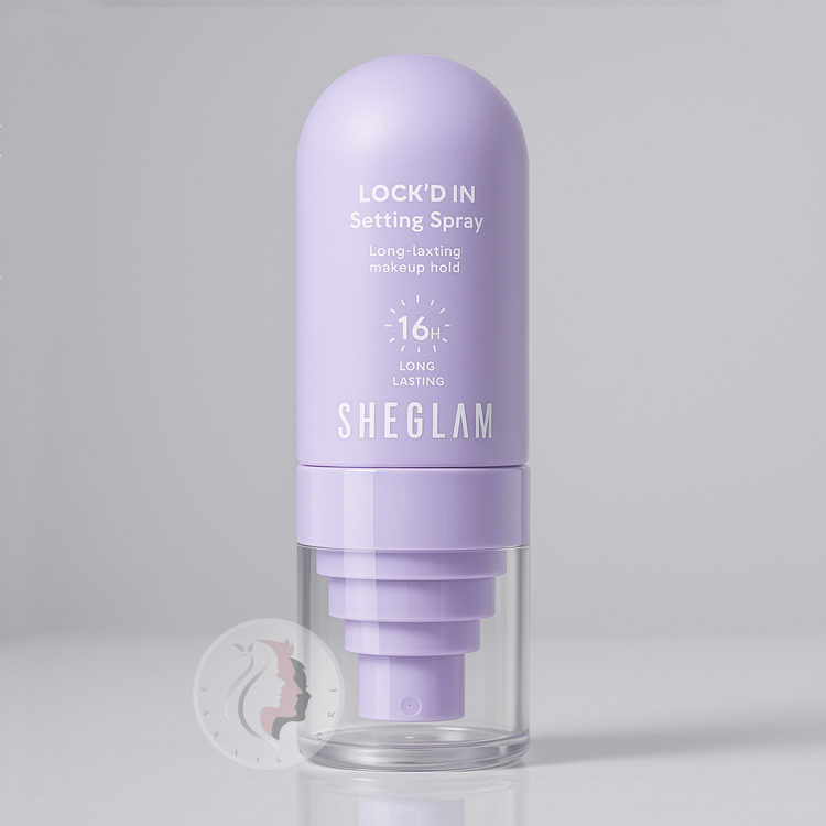 SHEGLAM-LOCK'D-IN-SETTING-SPRAY-55-ml اسپری فیکسکننده آرایش SHEGLAM LOCK'D IN با ماندگاری ۱۶ ساعته