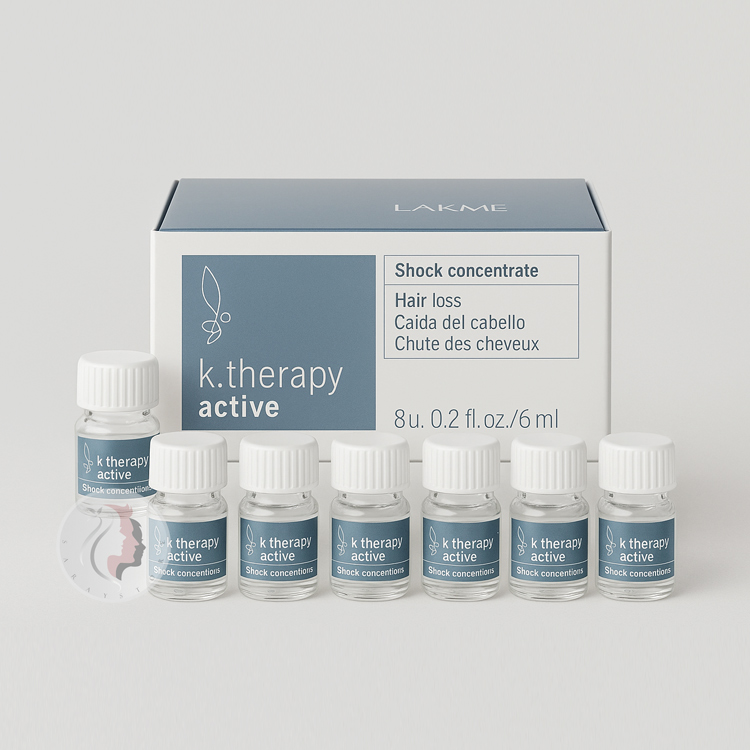 LAKMÉ-K.Therapy-Active-Shock-Concentrate ویال ضد ریزش مو لاکمه سری K.Therapy پک 8 عددی