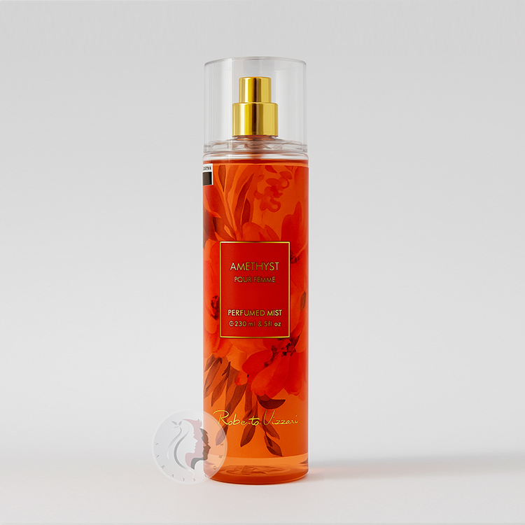 Roberto-Vizzari-Amethyst-Body-Perfume بادی اسپلش زنانه روبرتو ویزاری مدل Amethyst حجم 200 میل