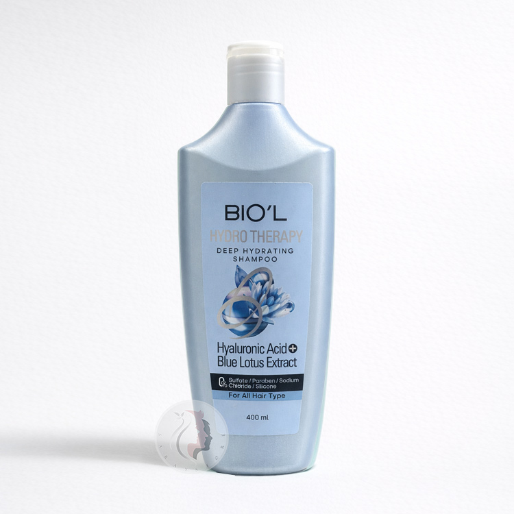 Bio'l-Hydrotherapy-Deep-Hydrating-Shampoo شامپو هایدروتراپی بیول مناسب موهای خشک تا نرمال