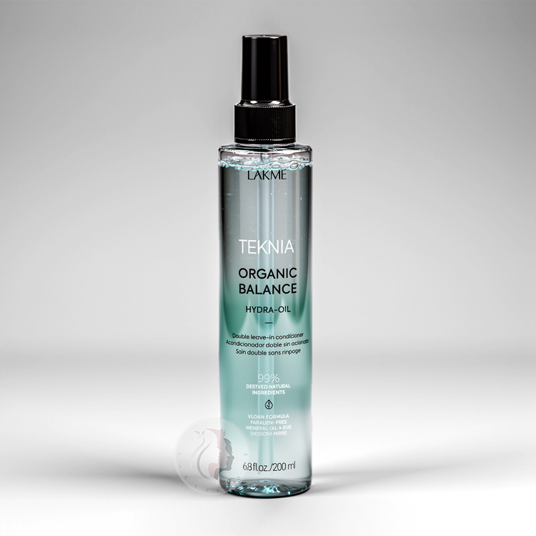 Lakme-Teknia-Organic-Balance-Hydra-Oil-Spray-6.7oz اسپری دو فاز نرم کننده مو لاکمه Organic Balance